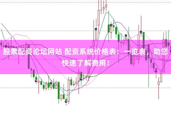 股票配资论坛网站 配资系统价格表：一览表，助您快速了解费用！