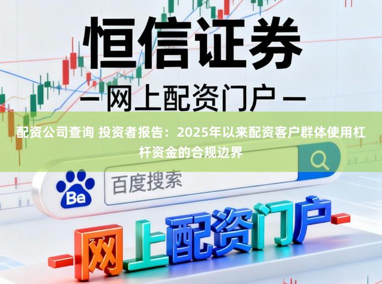 配资公司查询 投资者报告：2025年以来配资客户群体使用杠杆资金的合规边界